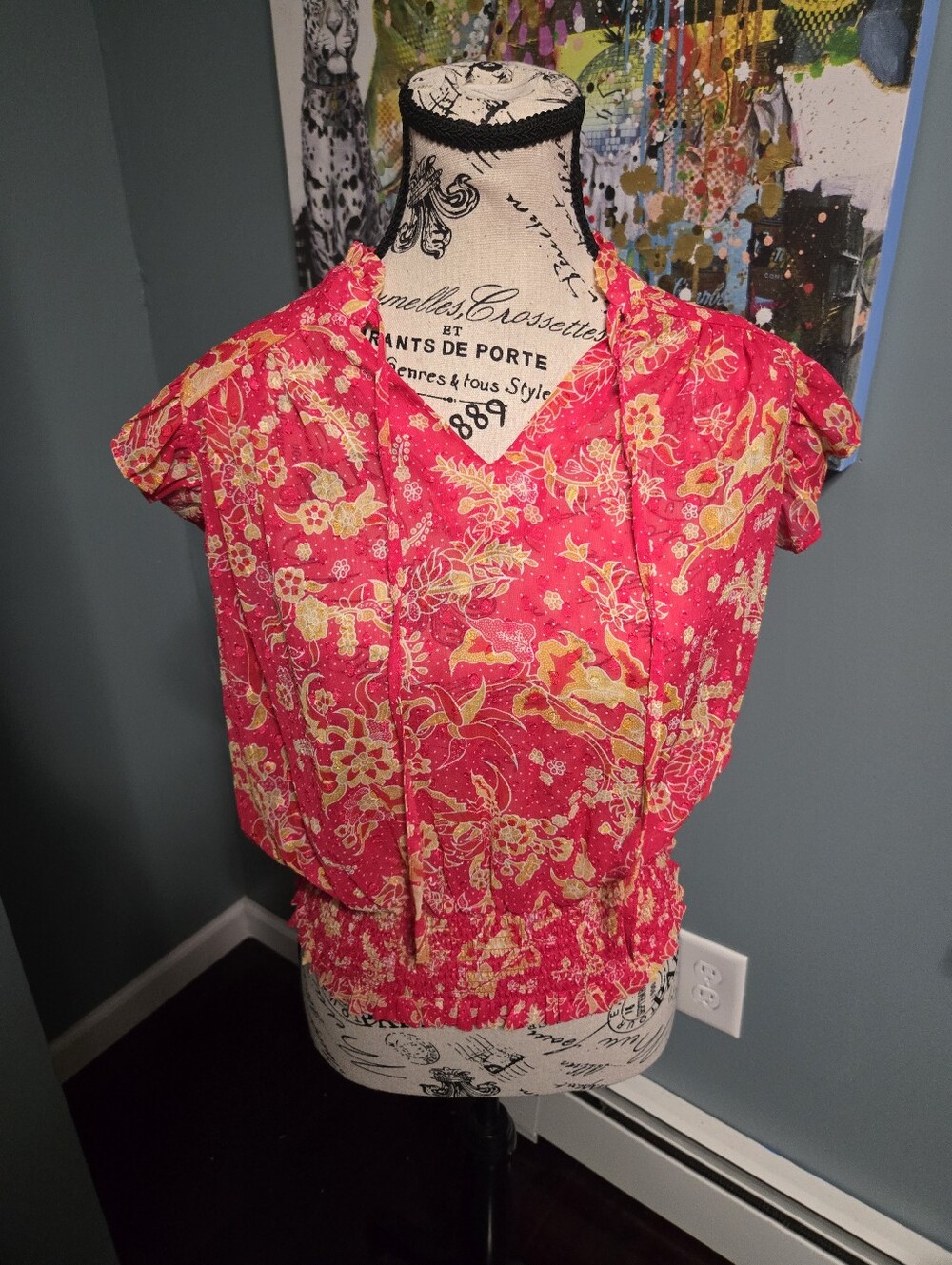 Rachel Roy Floral Sleeveless Blouse